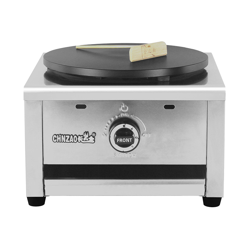 Máquina de fazer crepe de gás natural revestido de teflon de aço inoxidável/GLP